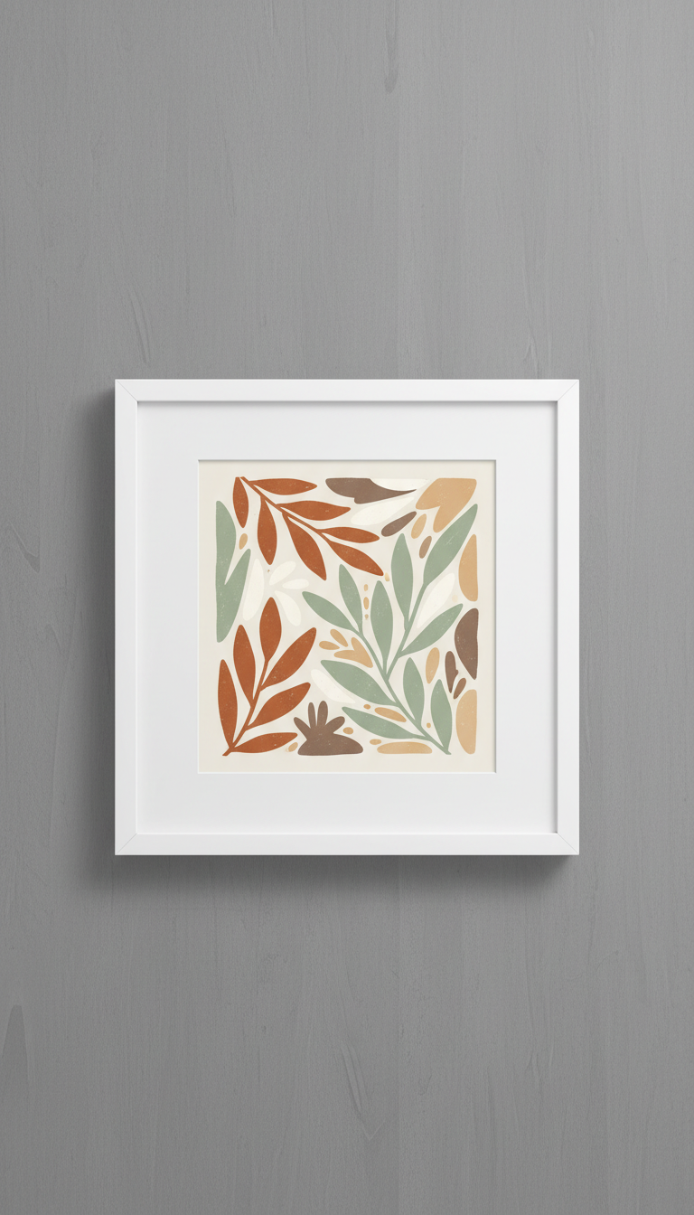 Archival Art Print in Earthy Botanical Tones